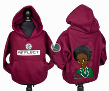 Load image into Gallery viewer, REFLECT Hoodie Boys [BURGUNDY]
