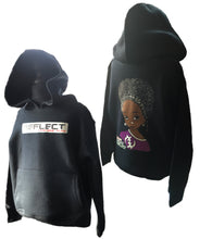 Load image into Gallery viewer, REFLECT Thick Girls Black Hoodie