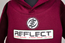 Load image into Gallery viewer, REFLECT Hoodie Boys BURGUNDY(AKELLE - LIMITED EDITION)