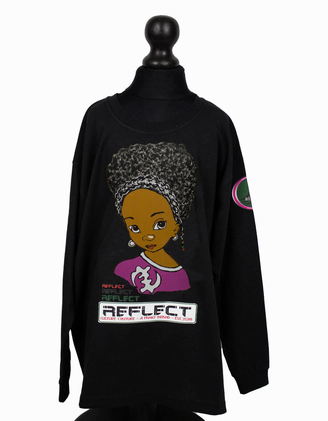 REFLECT Long-Sleeve T-Shirt Girls [BLACK] SALE