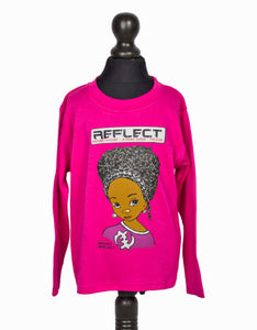 REFLECT Long Sleeve T-Shirt Girls CERISE (50% off at checkout)
