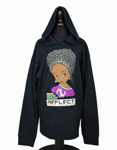 REFLECT Premium Hoodie Girls [BLACK] SALE