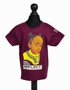 REFLECT Short Sleeve T-Shirt BURGUNDY (NiNi - LIMITED EDITION)