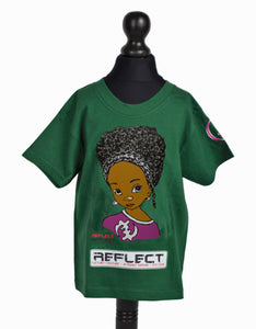 REFLECT Short-Sleeve T-Shirt Girls [GREEN]