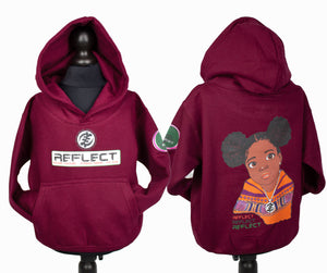 REFLECT Hoodie Generation 2 Girls [BURGUNDY]