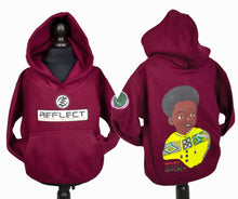 Load image into Gallery viewer, REFLECT Hoodie Boys 2 [BURGUNDY]