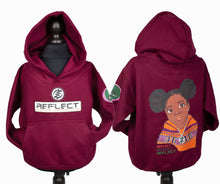 Load image into Gallery viewer, REFLECT Hoodie Girls 2 [BURGUNDY]