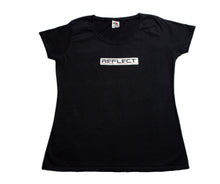 Load image into Gallery viewer, REFLECT Women&#39;s Fitted T-Shirt [BLACK]