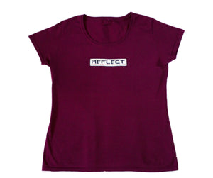 REFLECT Women's Fitted T-Shirt [MAROON]