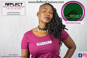 REFLECT Women's Fitted T-Shirt [MAROON]