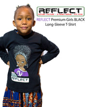 Load image into Gallery viewer, REFLECT Premium Girls BLACK Long-Sleeve T-Shirt