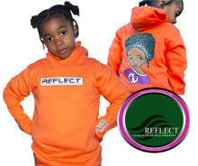 Load image into Gallery viewer, REFLECT Premium Hoodie Girls ORANGE [LIMITED EDITION - New Design]